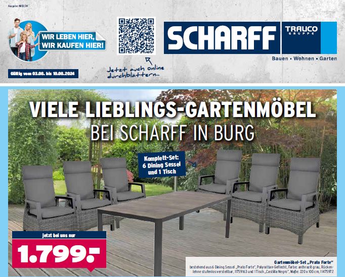 Katalog im August von Scharff in Burg