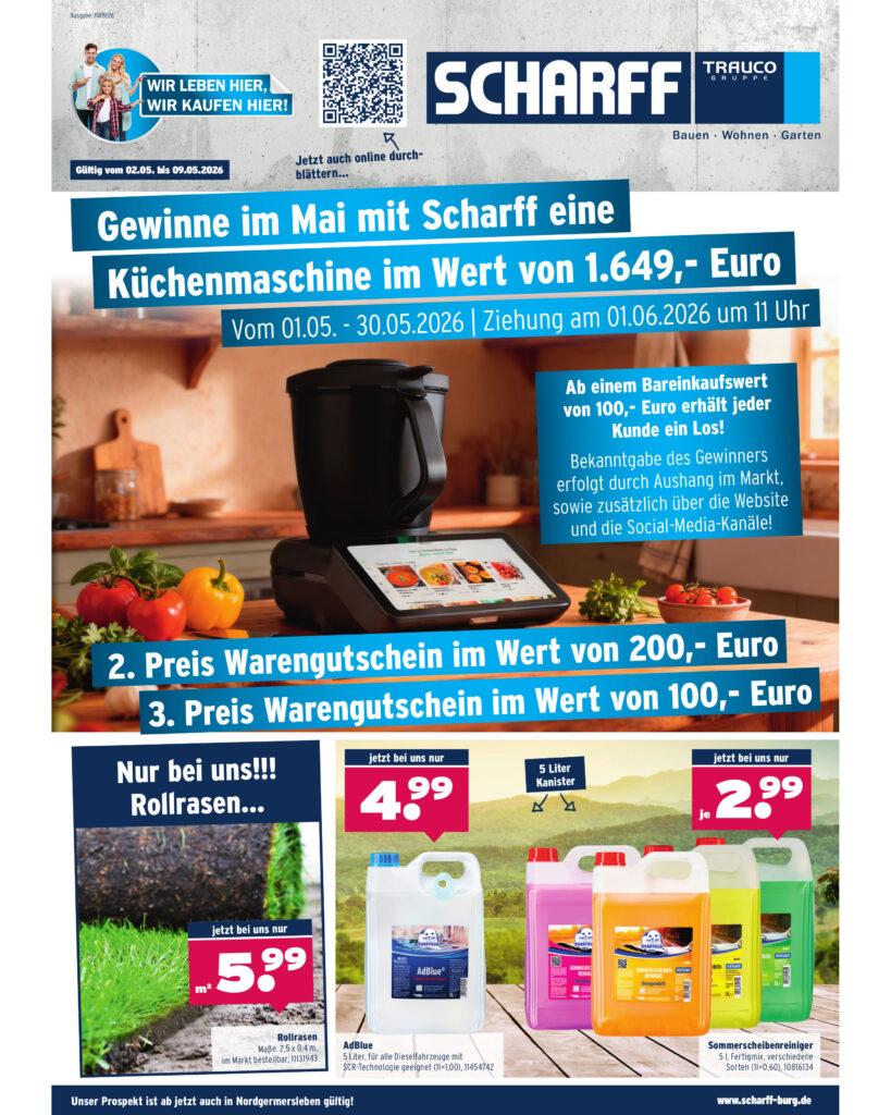 Scharff Burg Baumarkt-Prospekt 02.05.26 bis 09.05.26