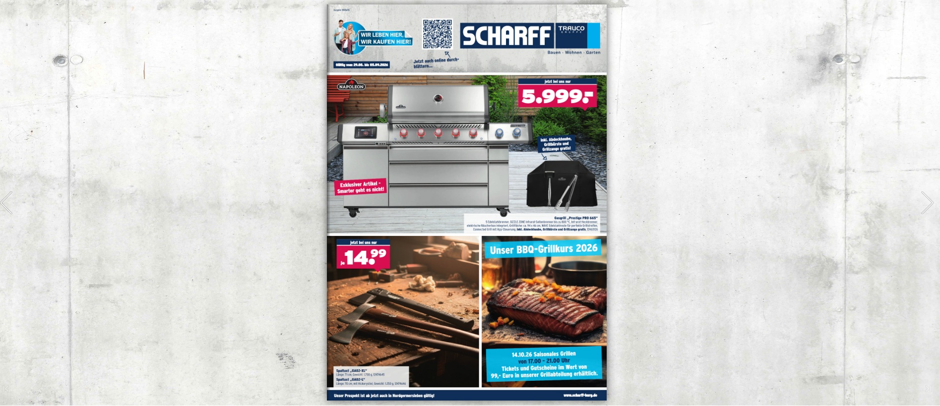 Prospekt Baumarkt Scharff Burg